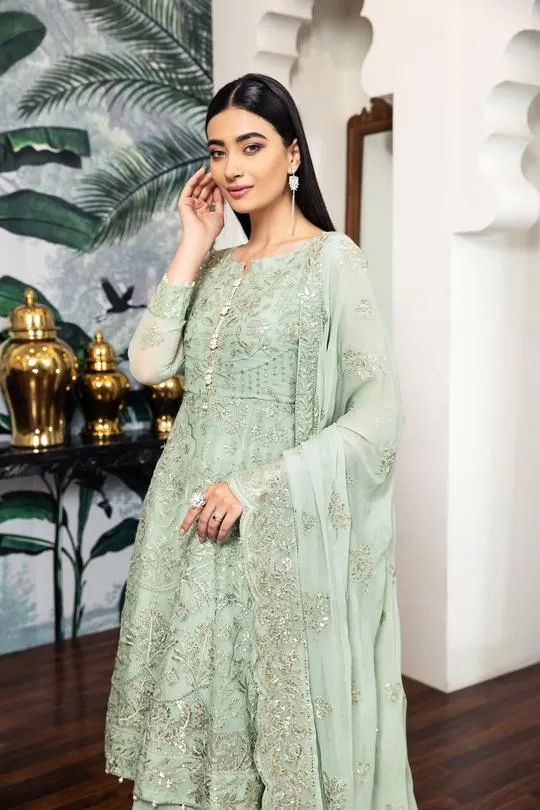 Saphir | Alizeh Royale De Luxe Collection | Unstitched Embroidered Chiffon Suits