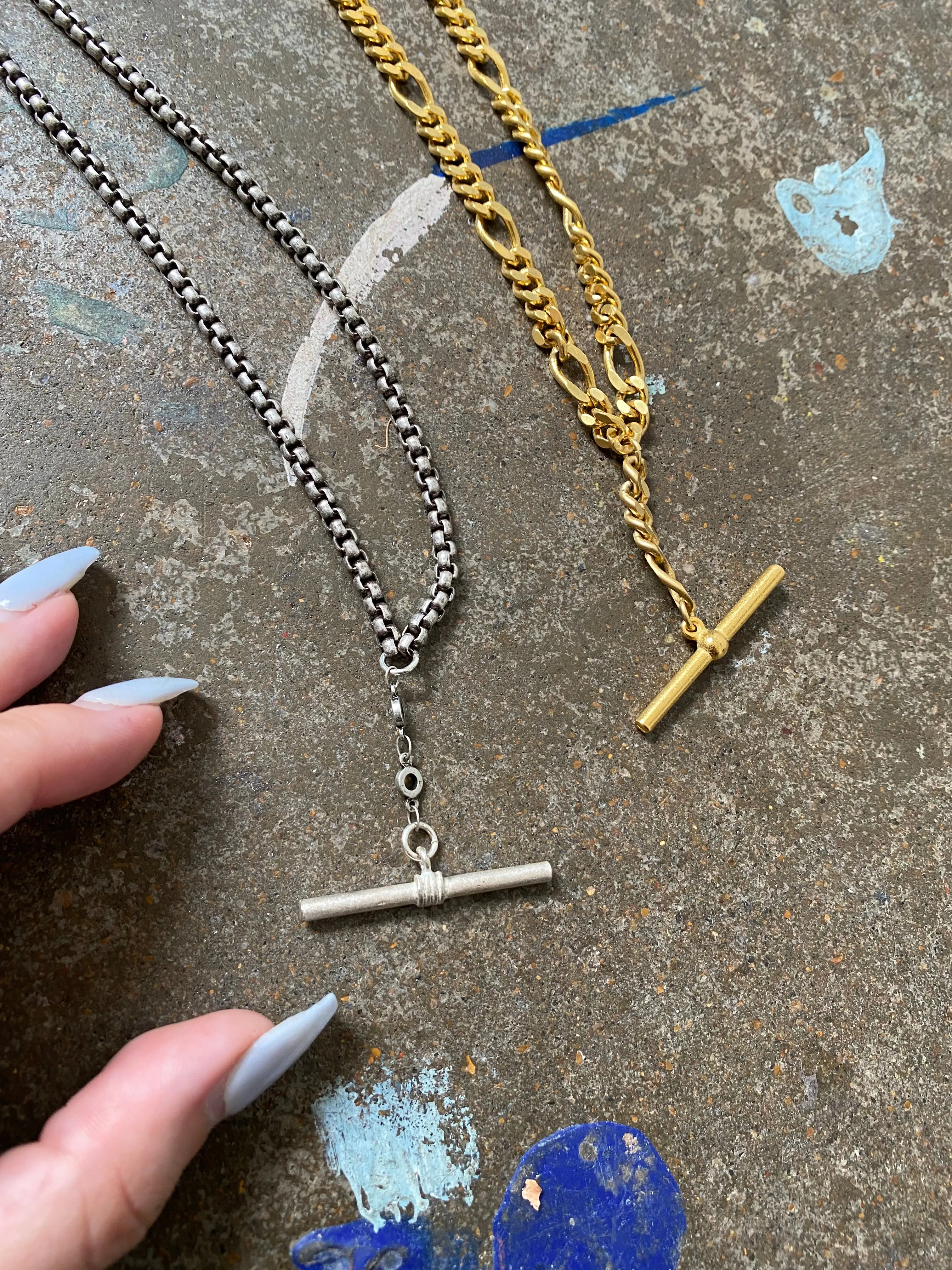 Silver Toggle Necklace