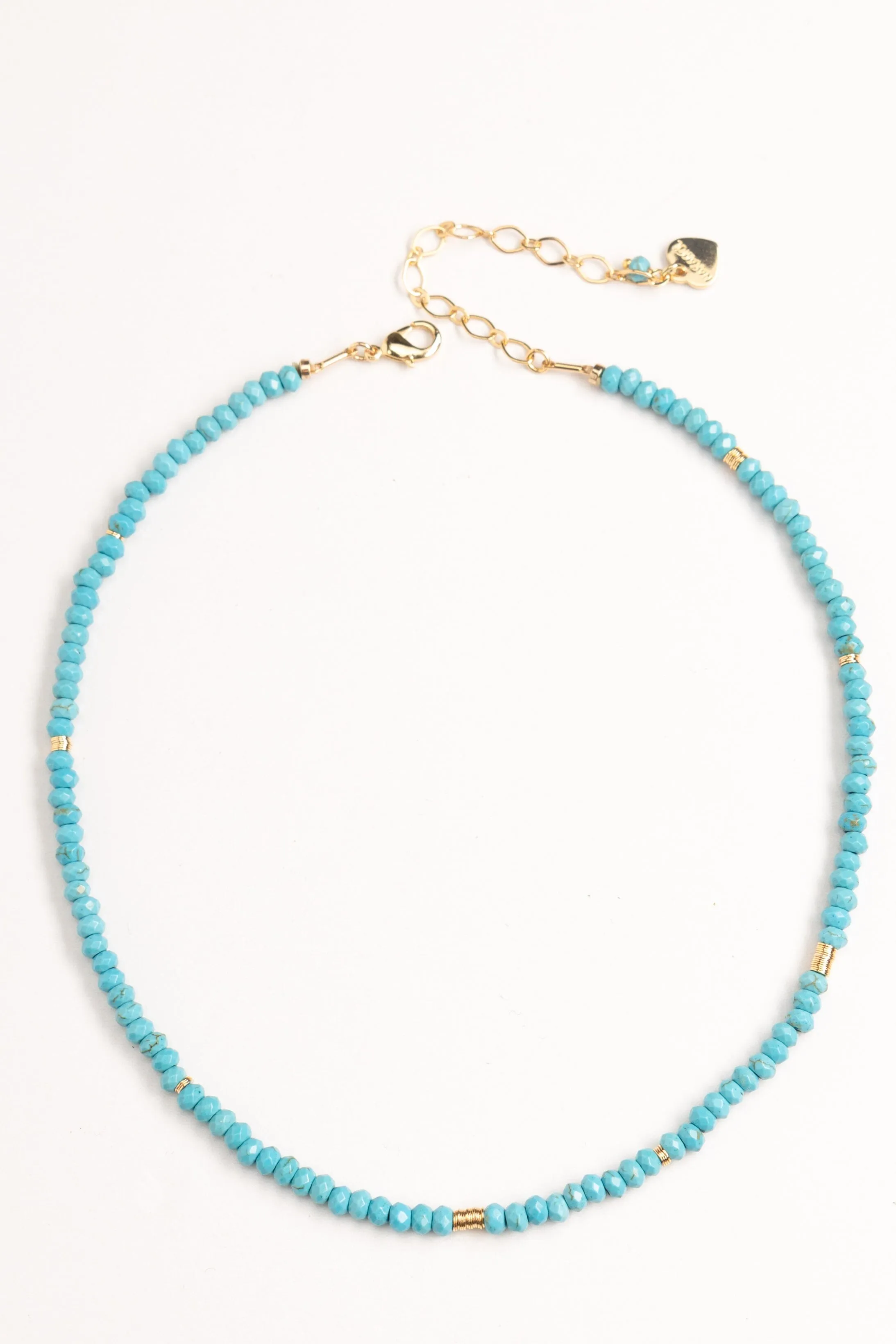 Single Strand Turquoise Beaded Necklace
