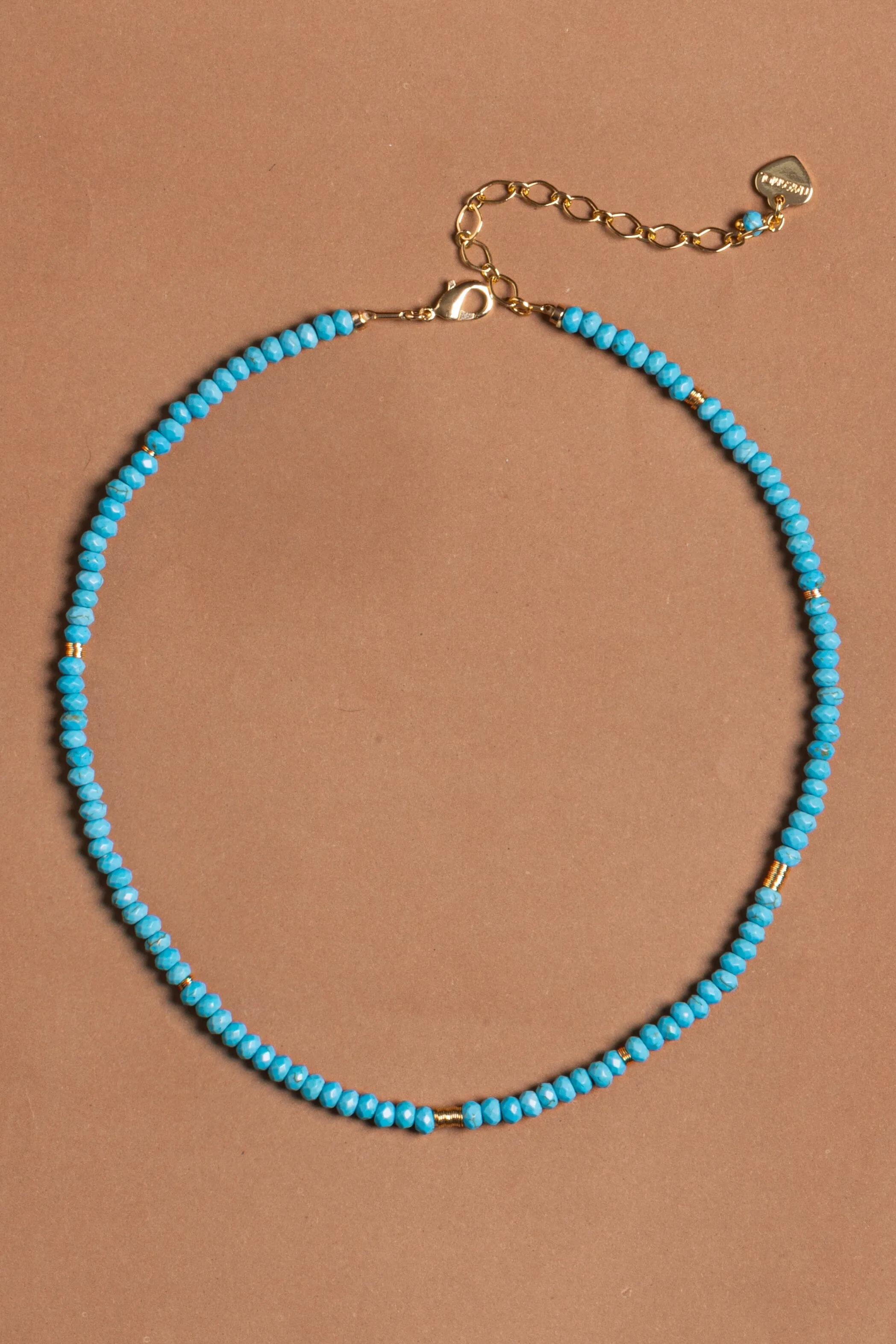 Single Strand Turquoise Beaded Necklace