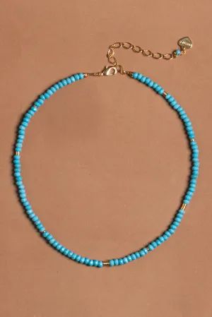 Single Strand Turquoise Beaded Necklace