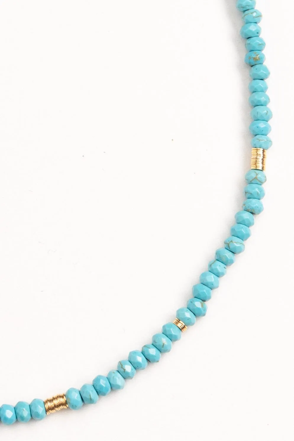 Single Strand Turquoise Beaded Necklace
