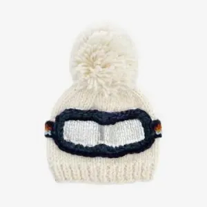 Ski Goggles Beanie, Retro Baby & Kids Winter Hat