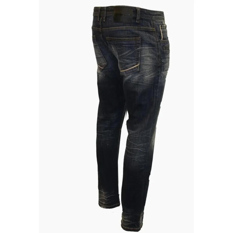Slim Fit Sand Selvedge Denim