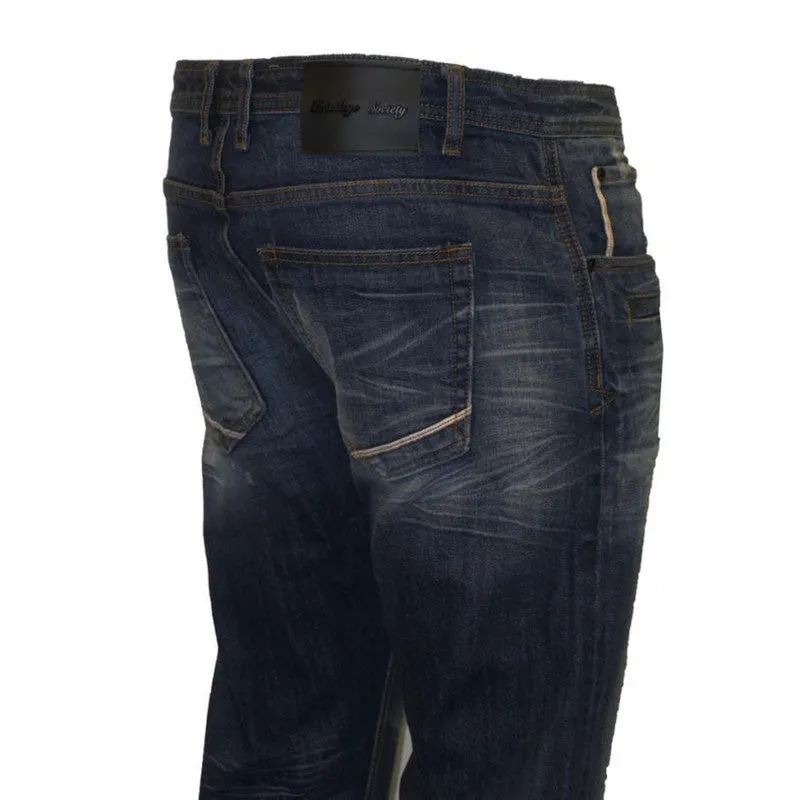 Slim Fit Sand Selvedge Denim