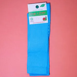 Slugs & Snails Adult Knee Socks - TURQUOISE BLUE
