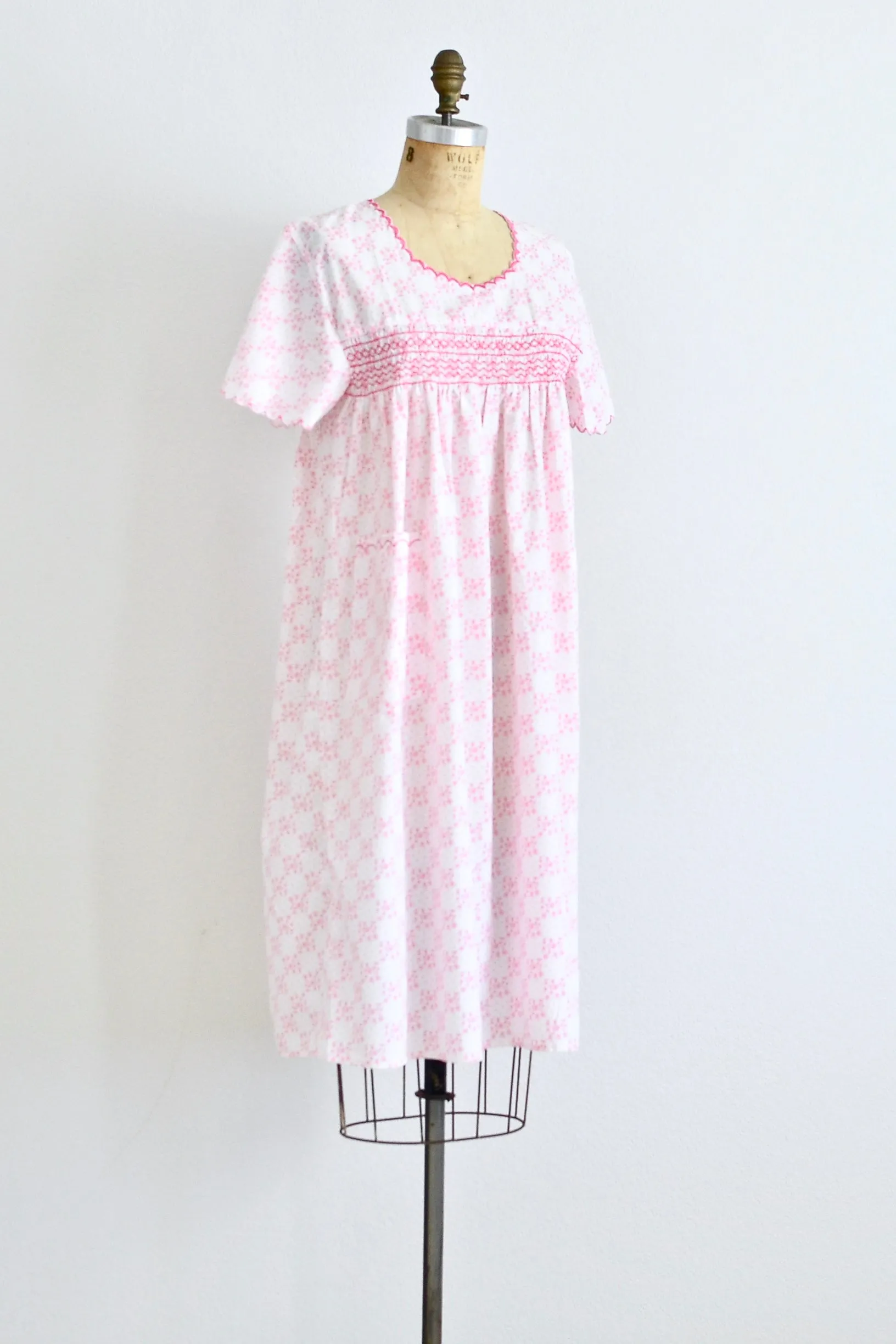 Smocked House Dress