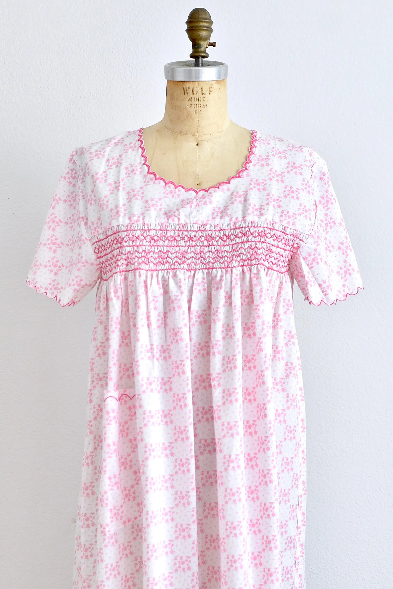 Smocked House Dress
