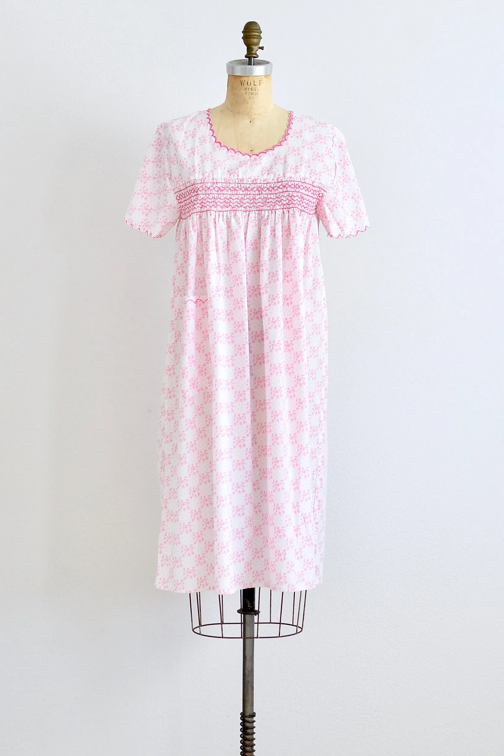 Smocked House Dress