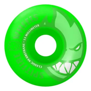 Spitfire Wheels Classic Big Head Neon Green Skateboard Wheels 99du 53mm