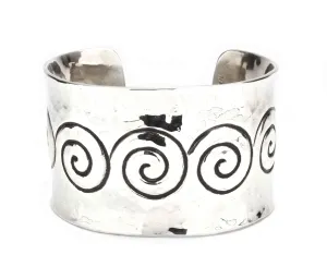 Sterling Silver Swirl Cuff Bracelet