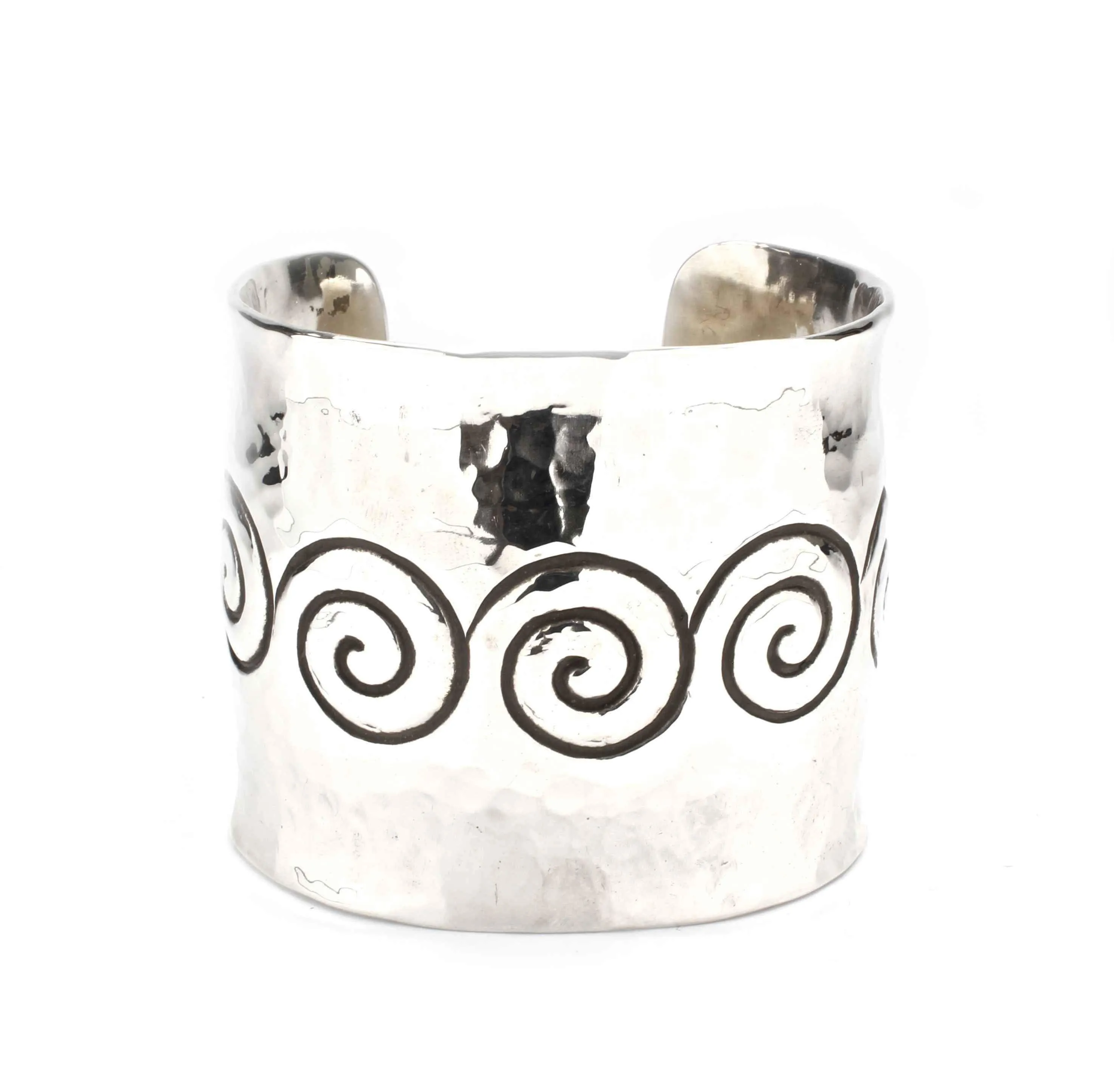 Sterling Silver Swirl Cuff Bracelet