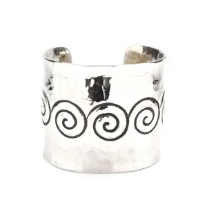 Sterling Silver Swirl Cuff Bracelet