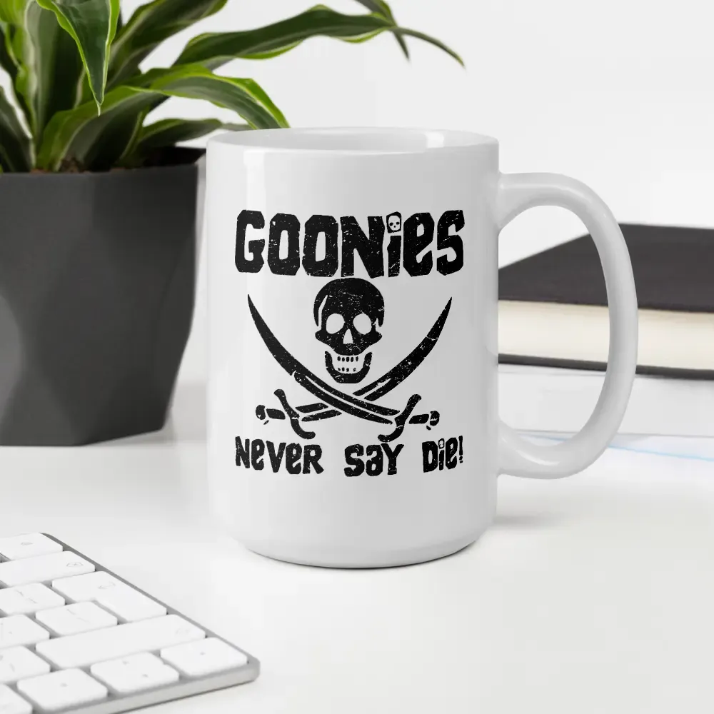 The Goonies Never Say Die Distressed Mug