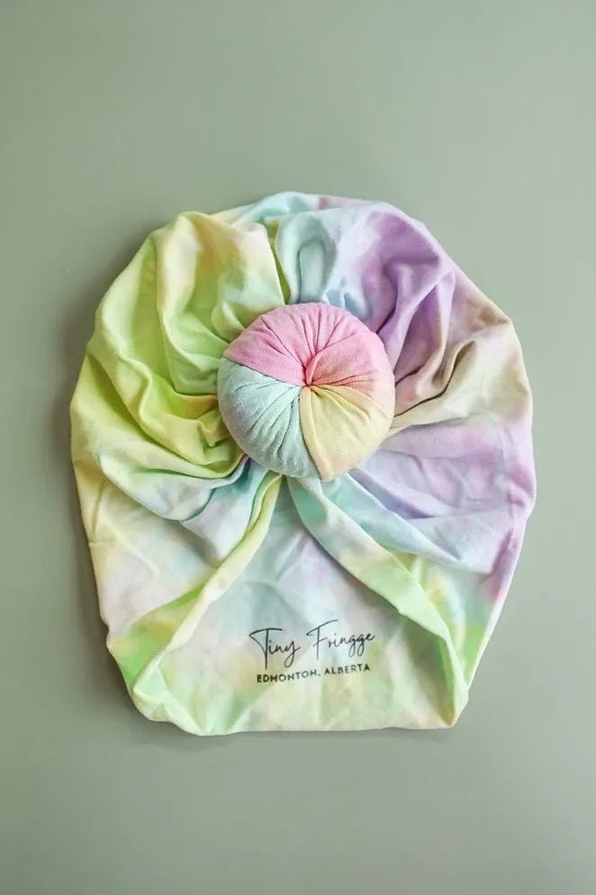 Tie-dye Baby Turban Hat