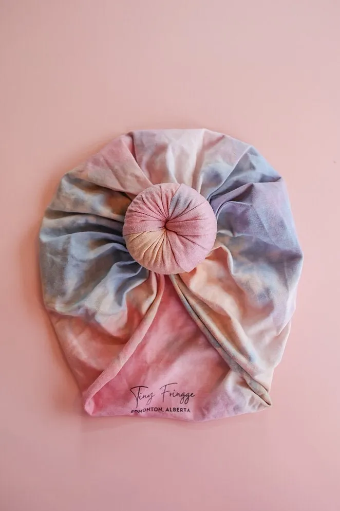 Tie-dye Baby Turban Hat