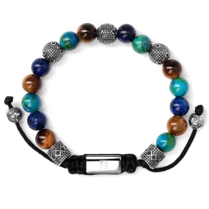 Tiger Eye, Azurite, Lapis and Silver Tropez