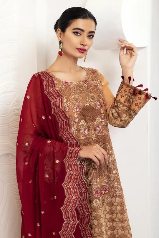 Topacia | Alizeh Royale De Luxe Collection | Unstitched Embroidered Chiffon Suits