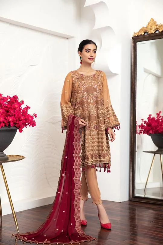 Topacia | Alizeh Royale De Luxe Collection | Unstitched Embroidered Chiffon Suits