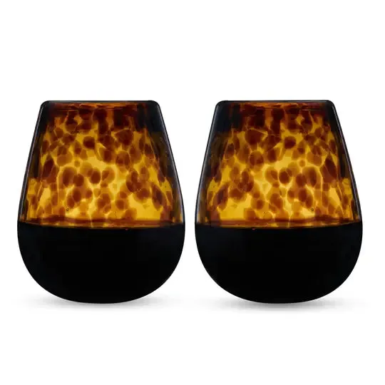 Tortuga Recycled Stemless Wine Glass Set