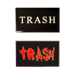 TRASH Pin Badge Bundle