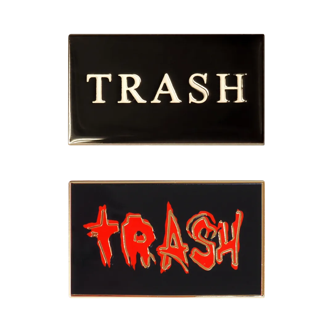 TRASH Pin Badge Bundle