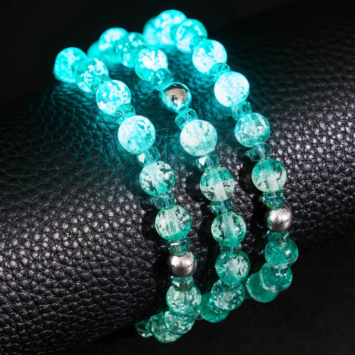 Turquoise | Firefly Glass Snow Globe Bracelet