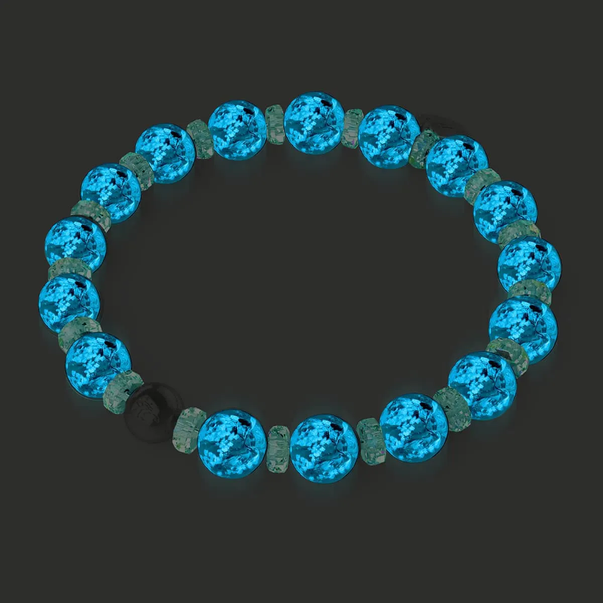 Turquoise | Firefly Glass Snow Globe Bracelet