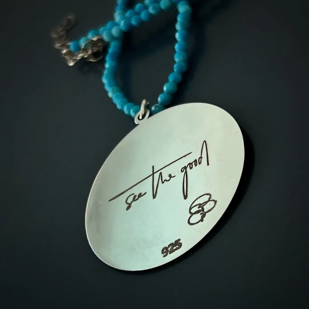 Turquoise See The Good Necklace