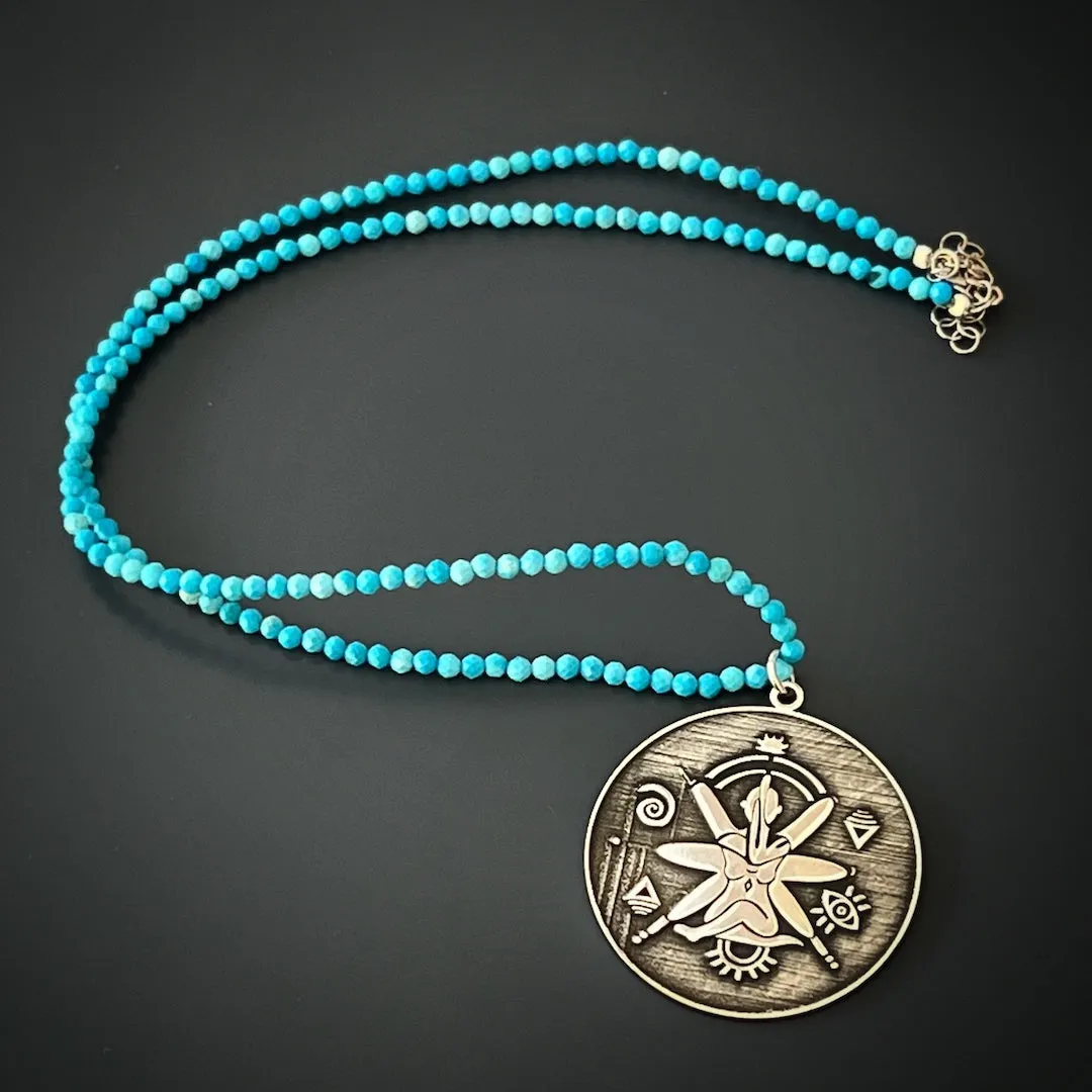 Turquoise See The Good Necklace