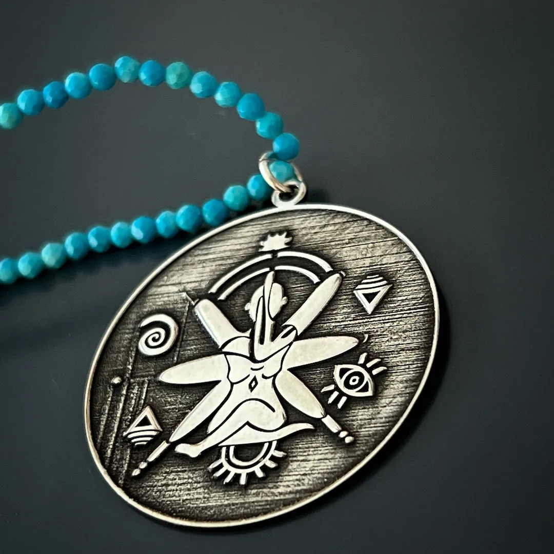 Turquoise See The Good Necklace