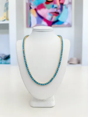 Turquoise Tennis Necklace