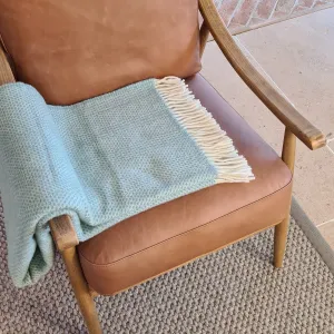 Tweedmill Beehive Wool Throw - Ocean