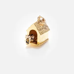 Vintage 14k Dog House Charm
