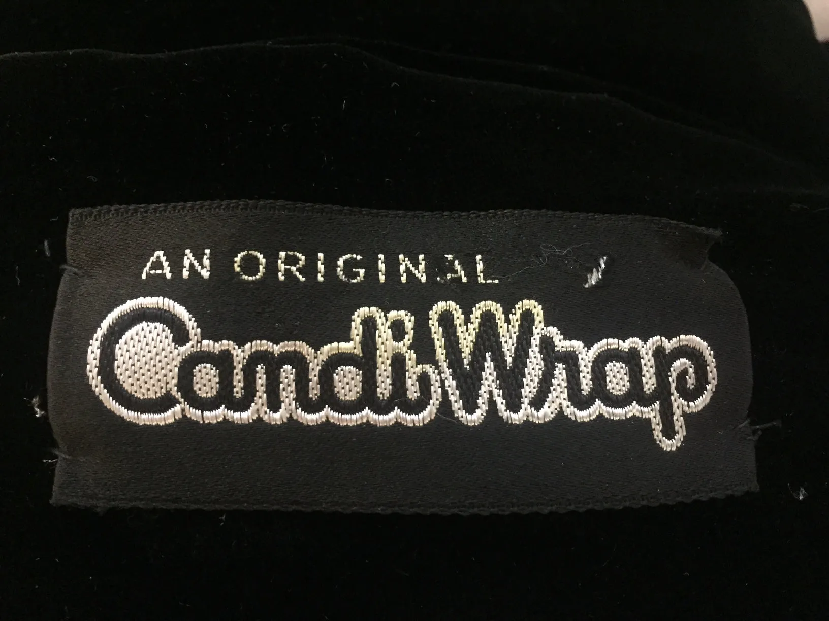Vintage 50s black velvet opera coat evening cocktail party coat Candi Wrap coat