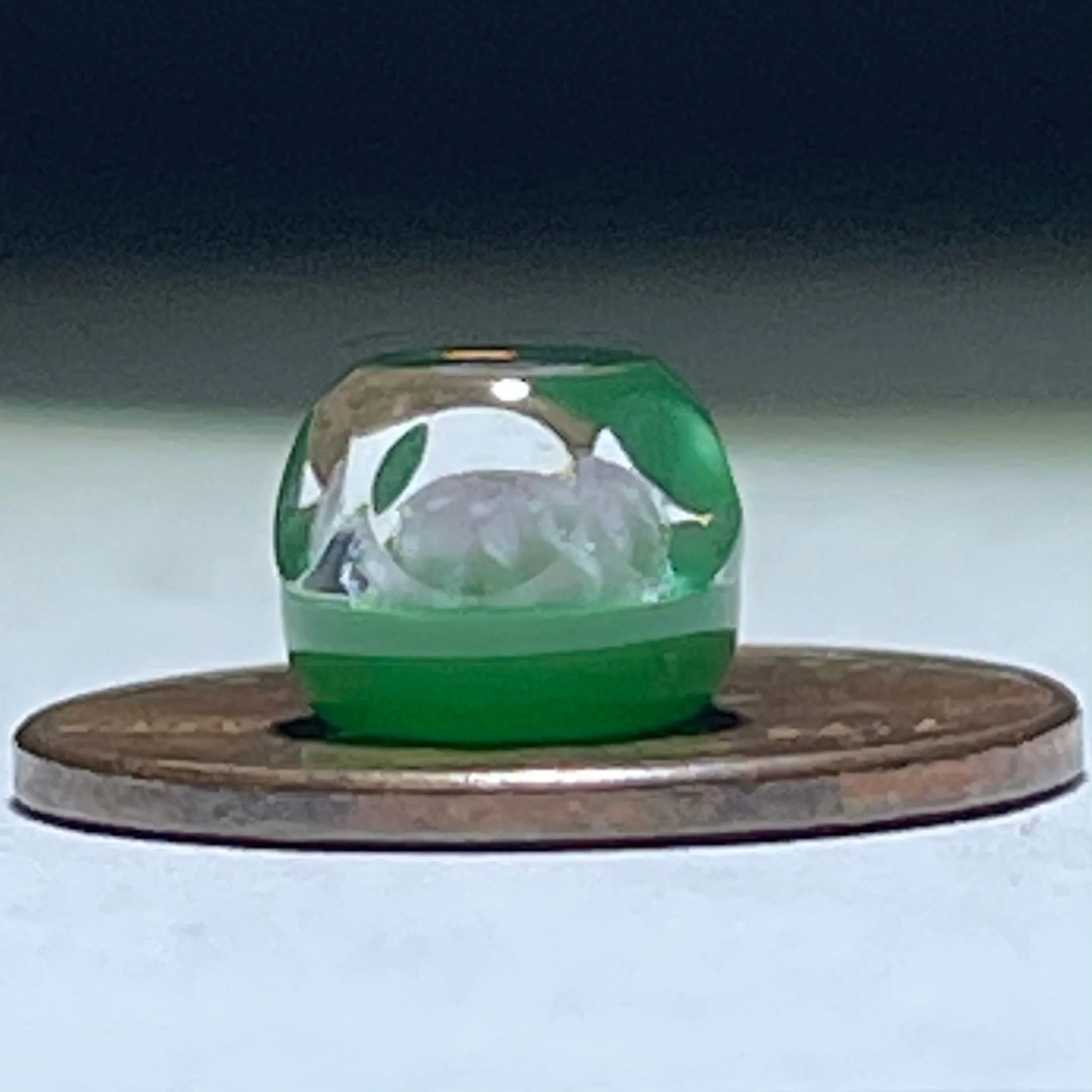 Vintage Charles Kaziun Jr. Faceted Millefiori Doll House Paperweight