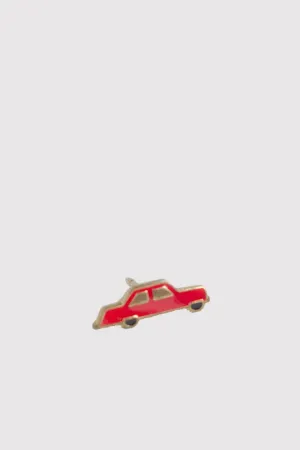 Vintage Enamel Pin - Car