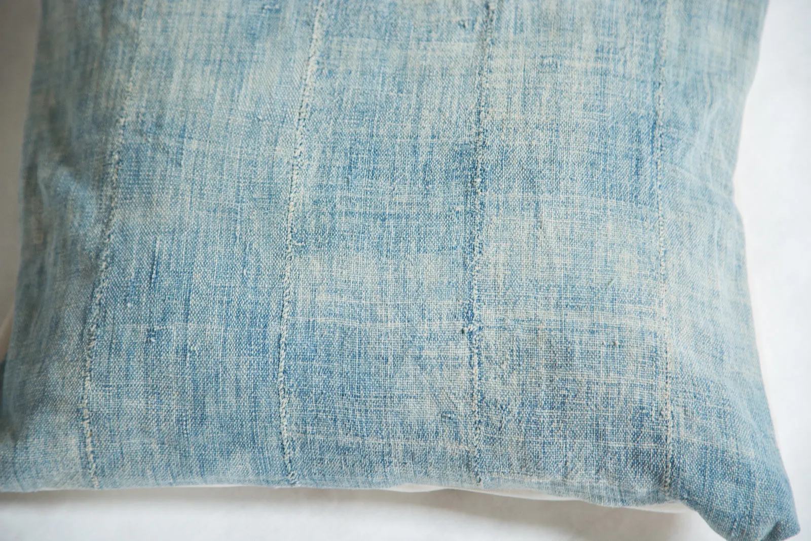Vintage Light Blue Indigo Pillow