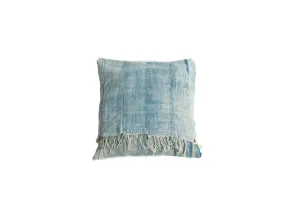 Vintage Light Blue Indigo Pillow