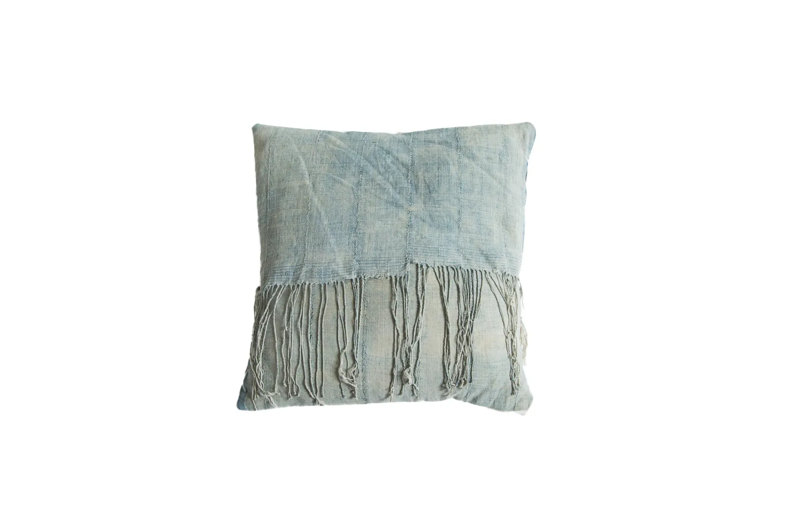 Vintage Light Blue Indigo Pillow