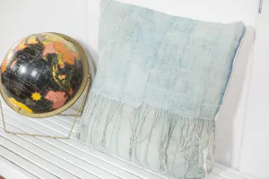 Vintage Light Blue Indigo Pillow