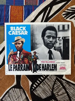 Vintage Movie Lobby Card - Black Caesar (French)