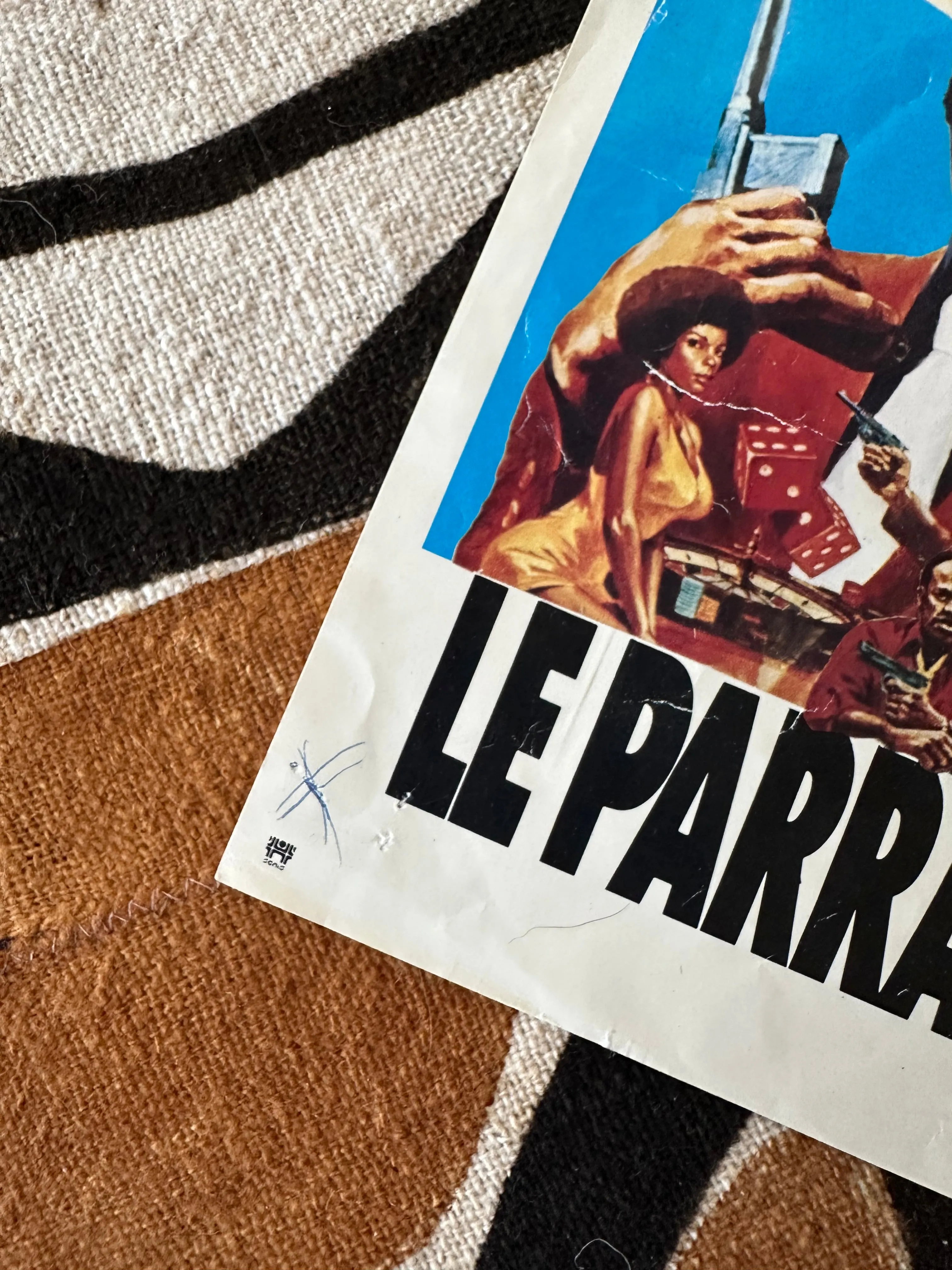 Vintage Movie Lobby Card - Black Caesar (French)