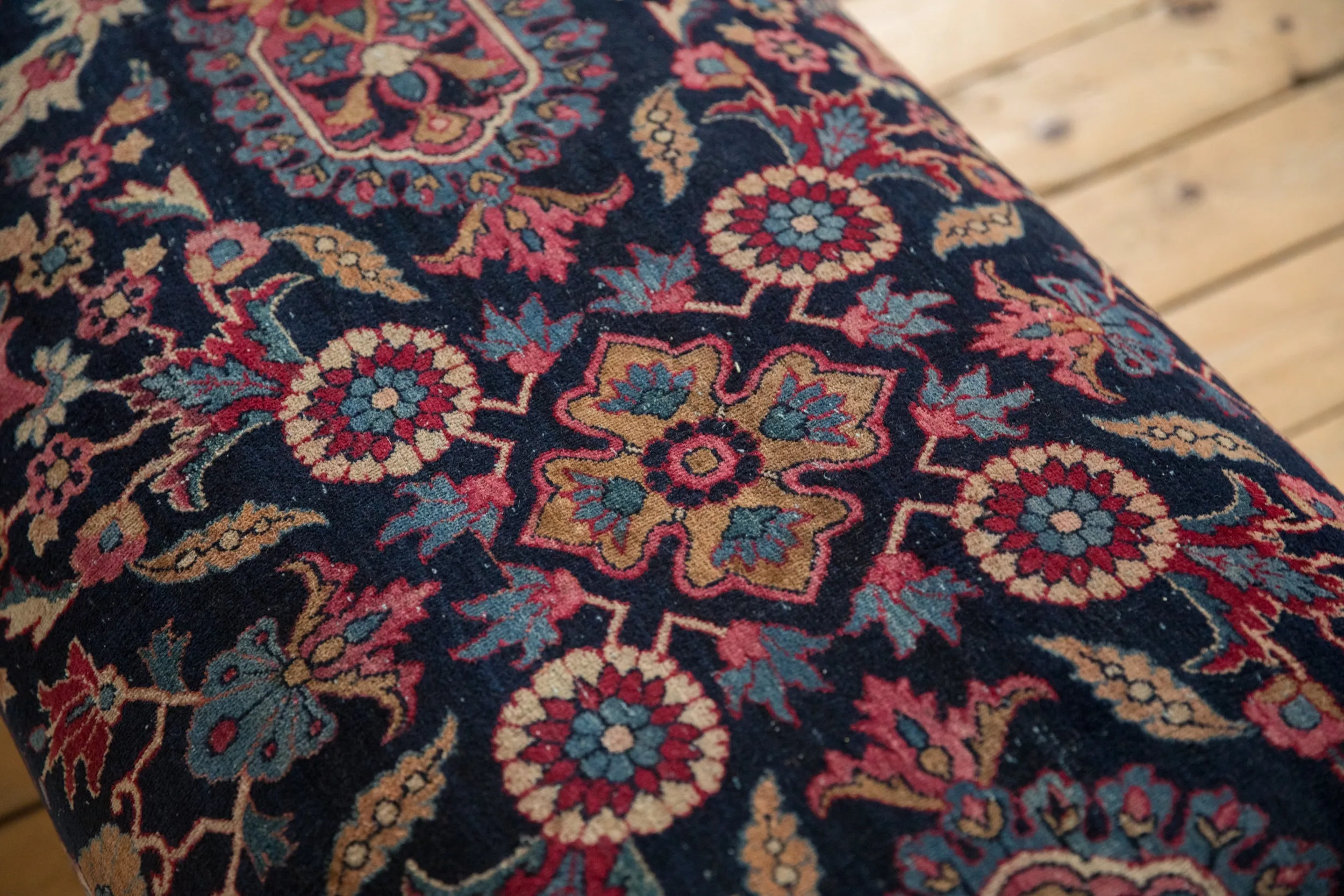 Vintage Persian Rug Ottoman Coffee Table