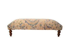 Vintage Persian Rug Ottoman Coffee Table