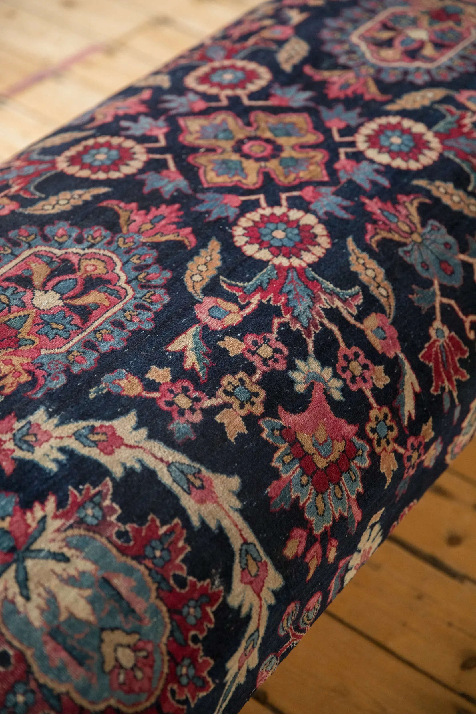 Vintage Persian Rug Ottoman Coffee Table