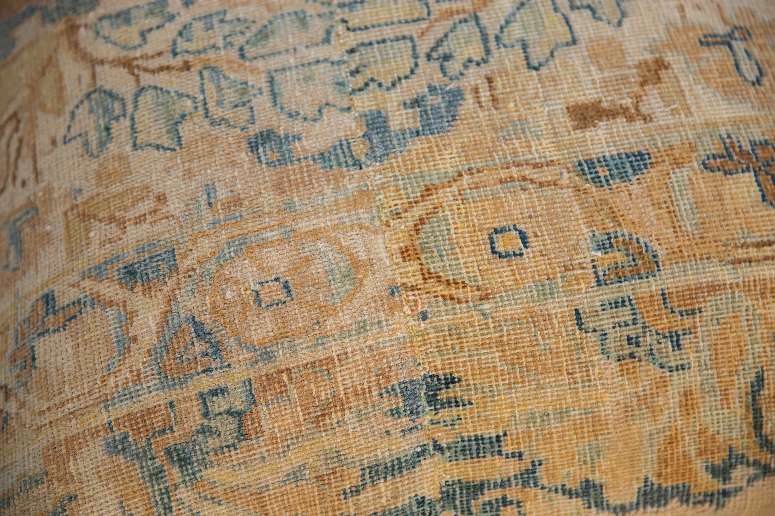 Vintage Persian Rug Ottoman Coffee Table