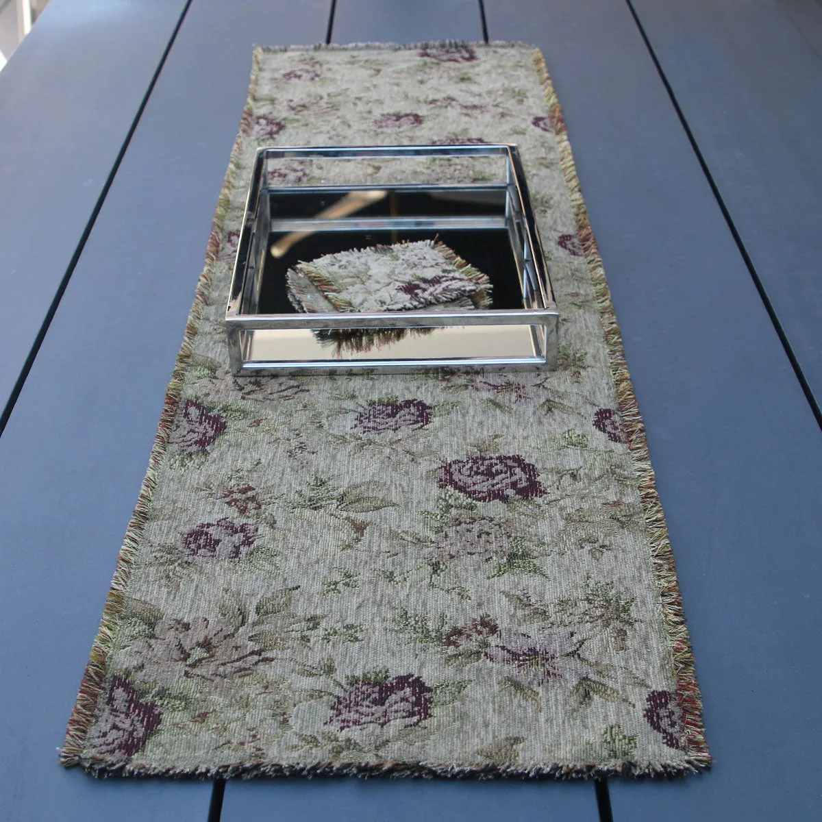 Vintage Rose Table Runner by Kate Stoltz Made in USA