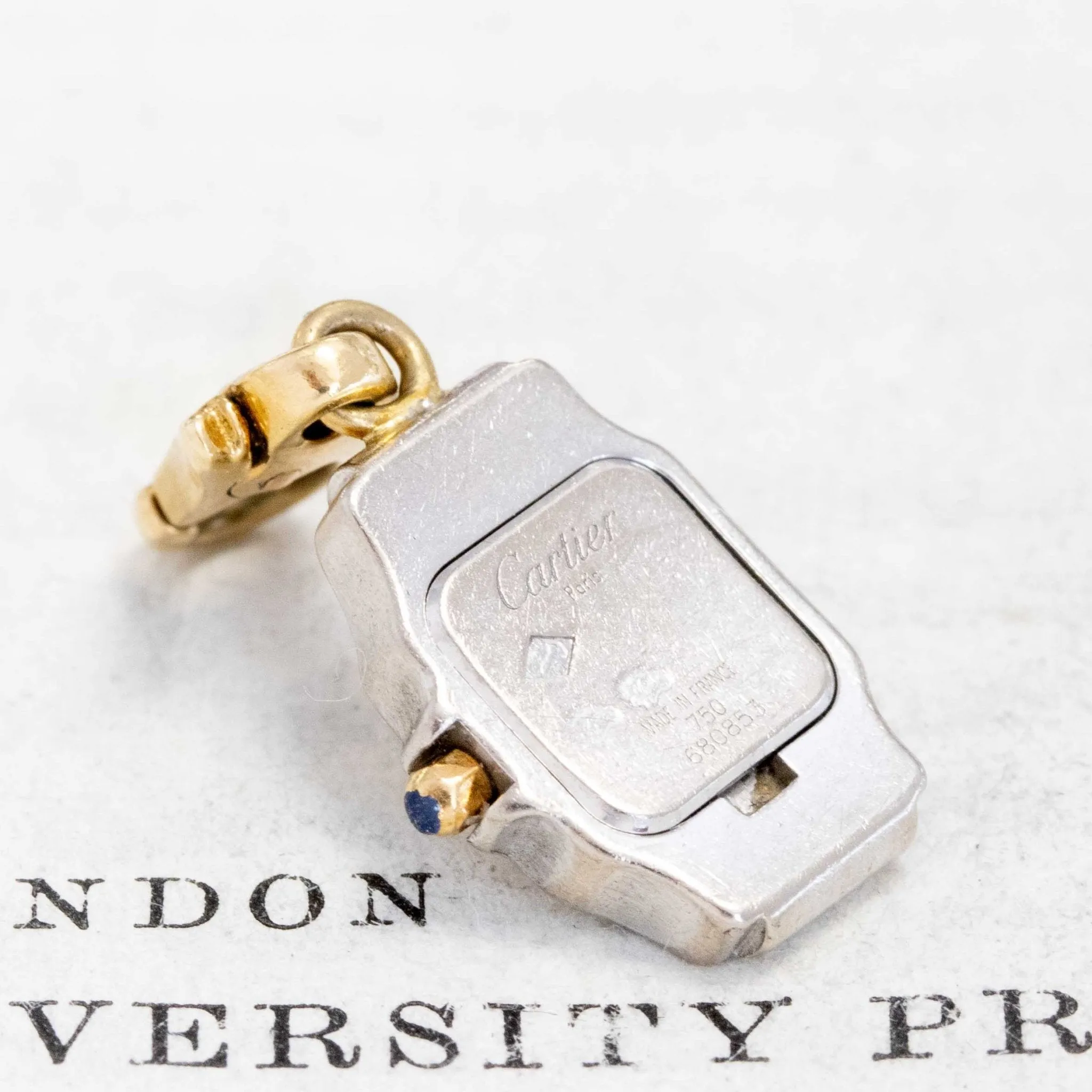 Vintage Santos Watch Charm, by Cartier France