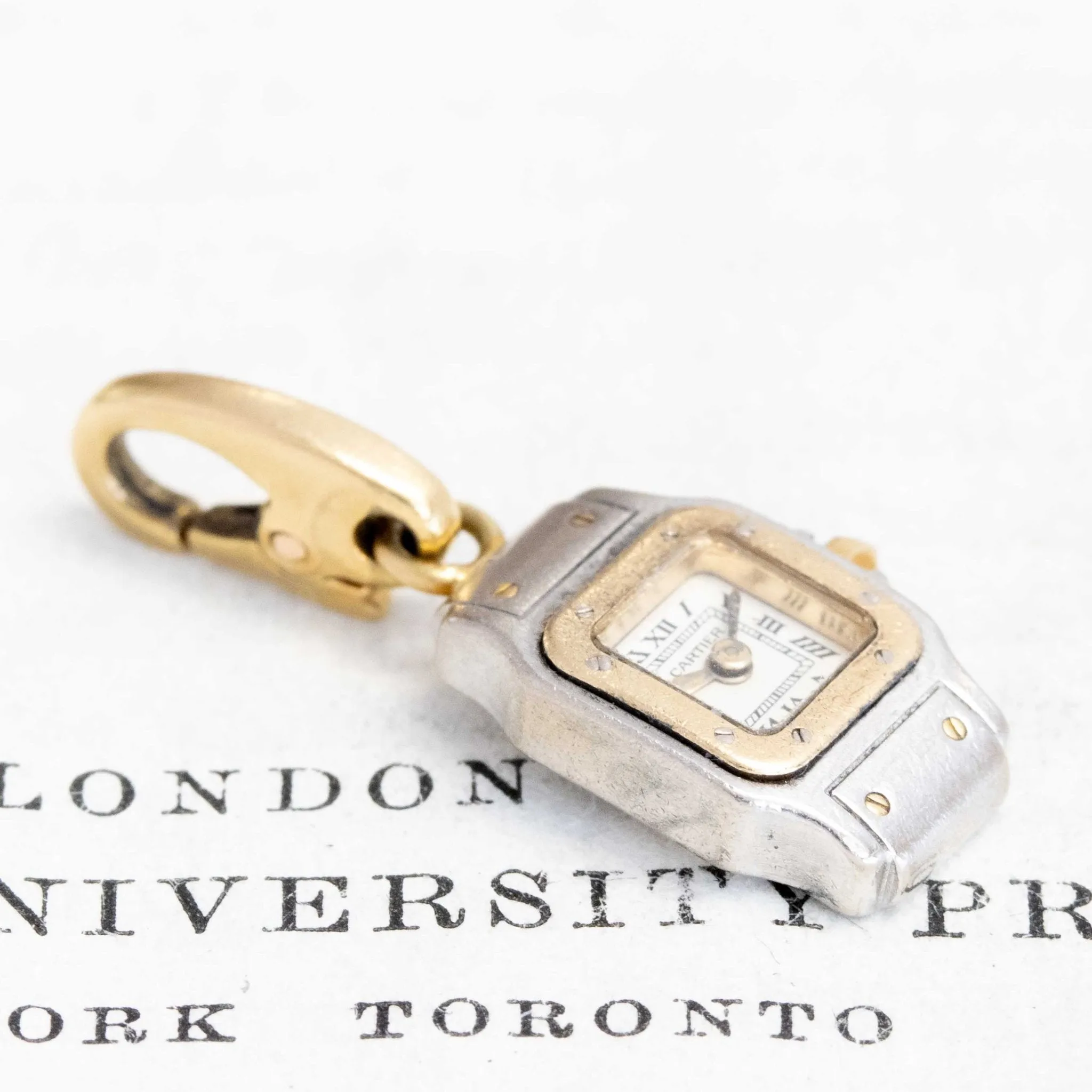 Vintage Santos Watch Charm, by Cartier France